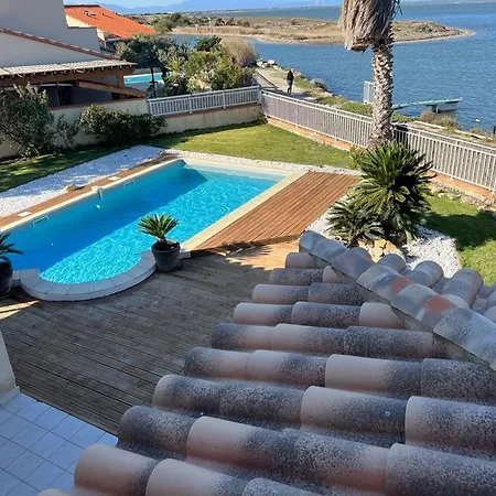 Villa Piscine Privée Superbe Vue Etang 8jbart580 Leucate
